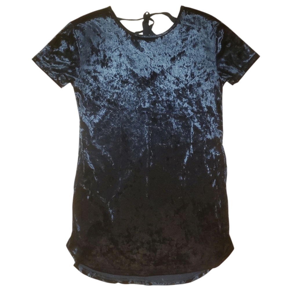 crushed velvet tunic dress